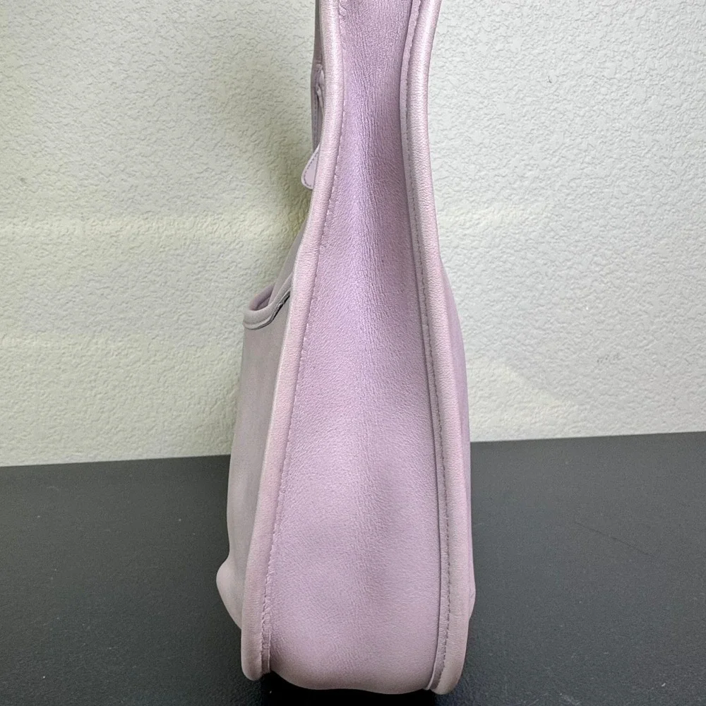 Coach Ergo Pocket Zip 9033 Lavender Purple Leather Vintage 90s Hobo Bag